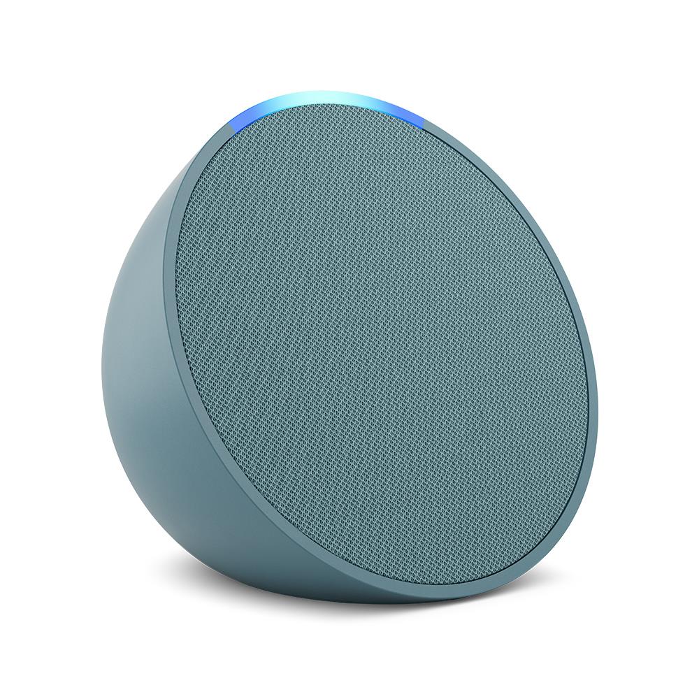 Amazon Echo Pop Compact Smart Speaker with Alexa - Midnight Teal | Smart Home Device for Music, News & Smart Controls | Perfect for Bedroom, Kitchen & Office