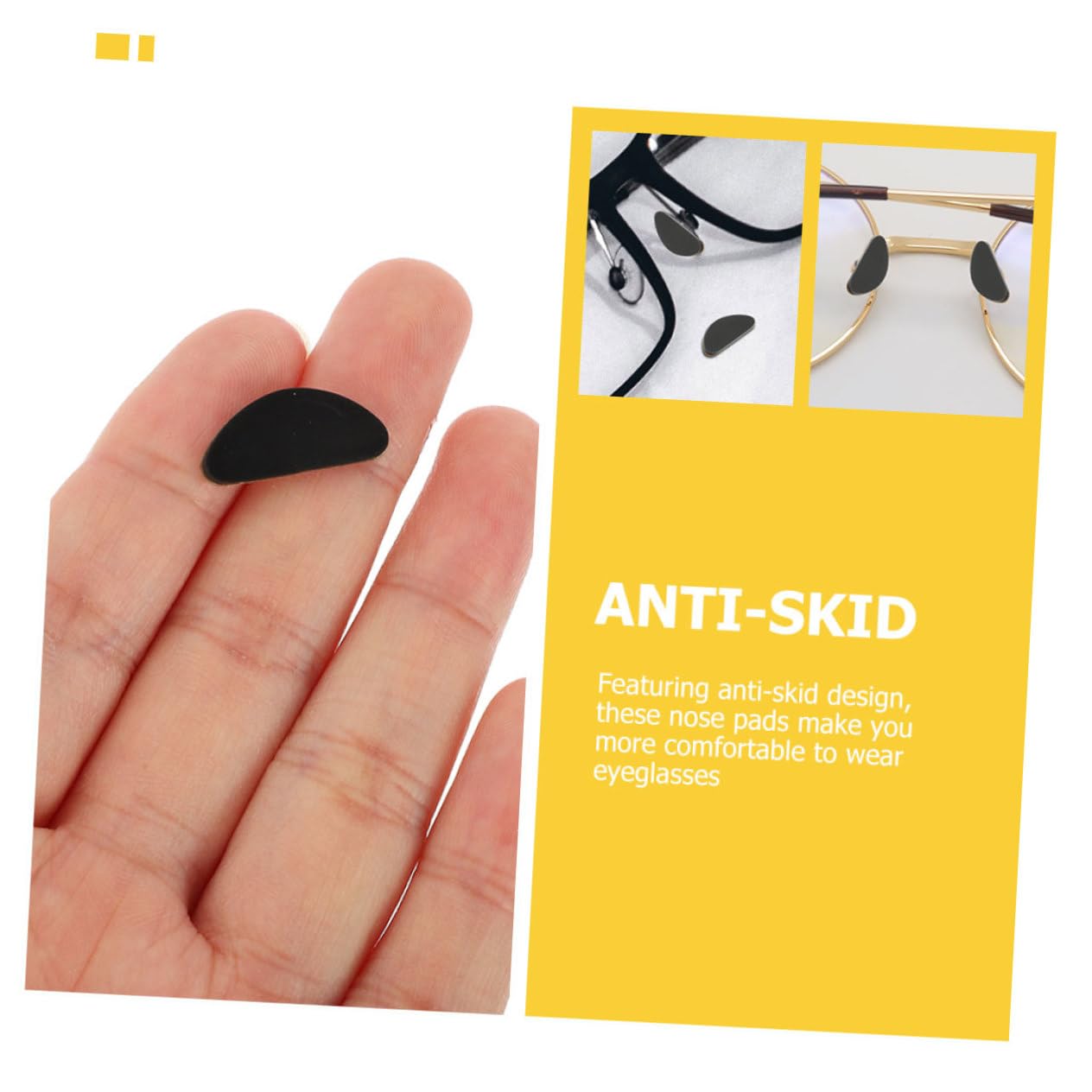 Healeved 36 Pairs Plastic Nose Pads for Glasses - Soft Comfortable Eyewear Nose Cushions for Sunglasses, Myopic Glasses & Reading Glasses - Perfect for Daily Use, Work & Outdoor Activities