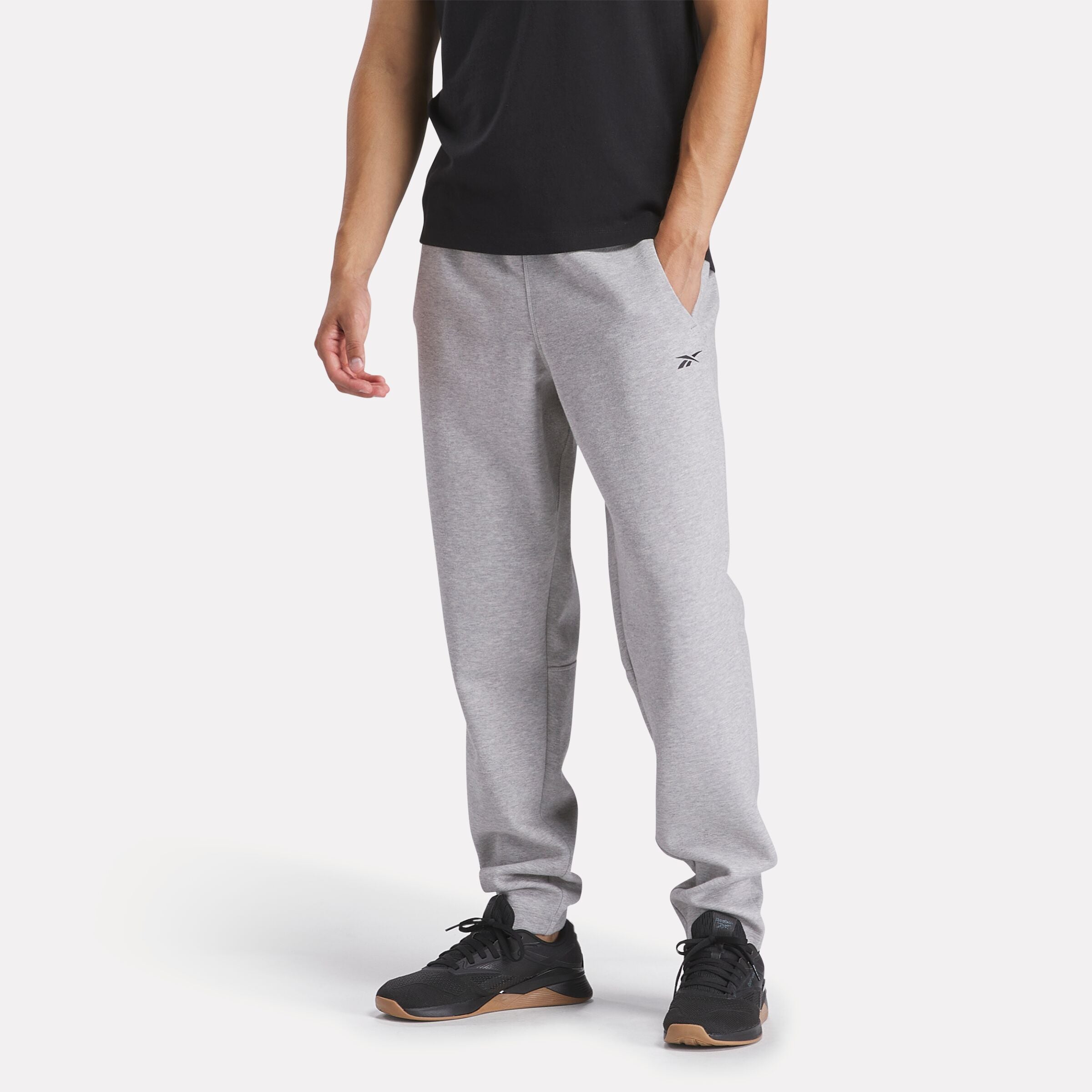 Men's Athletic Training Pants - Medium Grey Heather - Comfortable Workout & Gym Joggers for Running, Yoga & Casual Wear