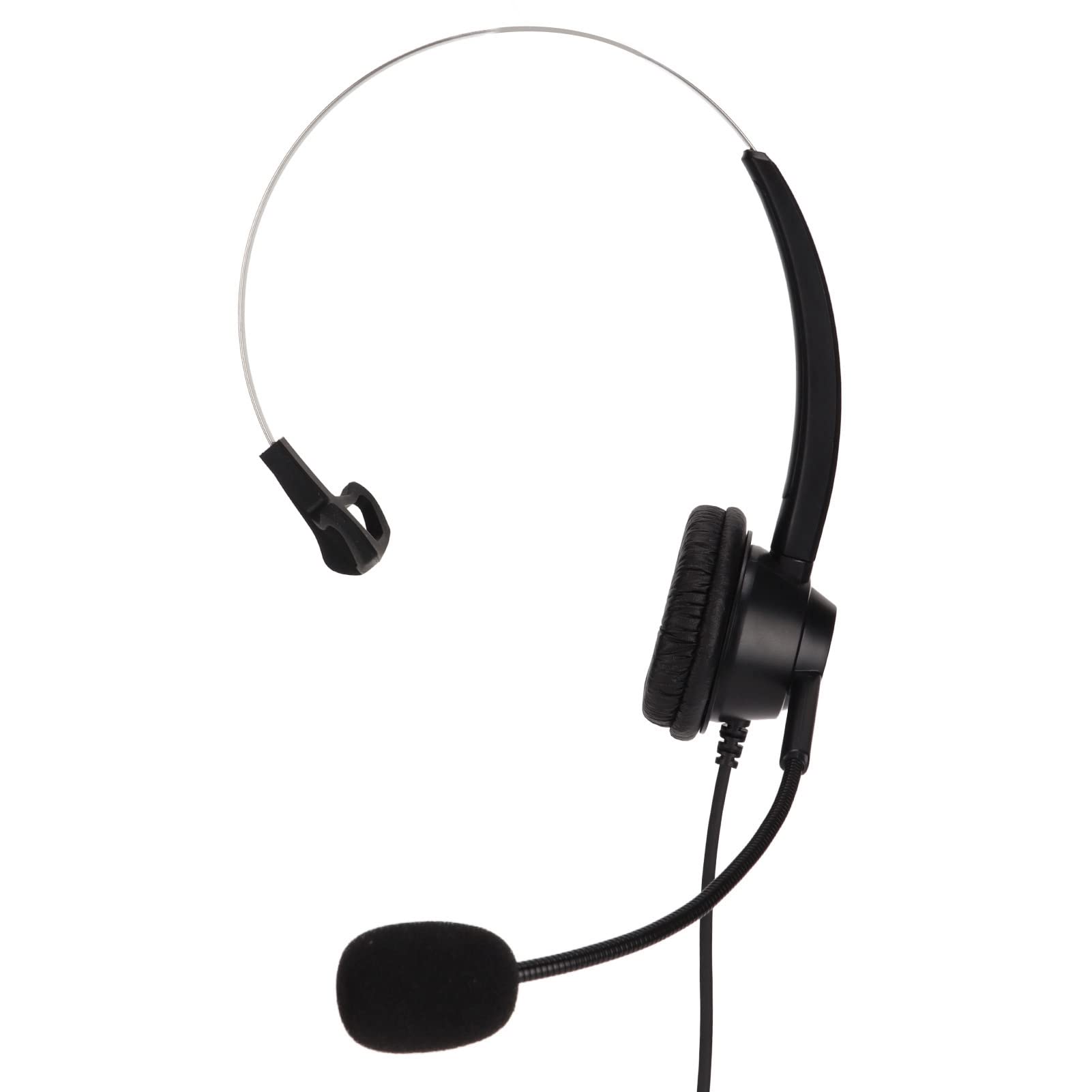 Minifinker Telephone Headset with Ergonomic Design - Wired ABS Material H360-3.5mm Business Headset for Teleconferencing, Call Centers & Office Communication - Noise Cancelling & Comfortable for Long Work Hours