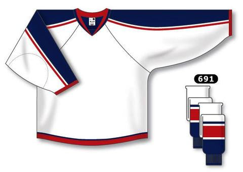 Columbus Blue Jackets Custom Away Hockey Jersey - Official NHL Replica for Fans & Players - Perfect for Games, Parties & Sports Events