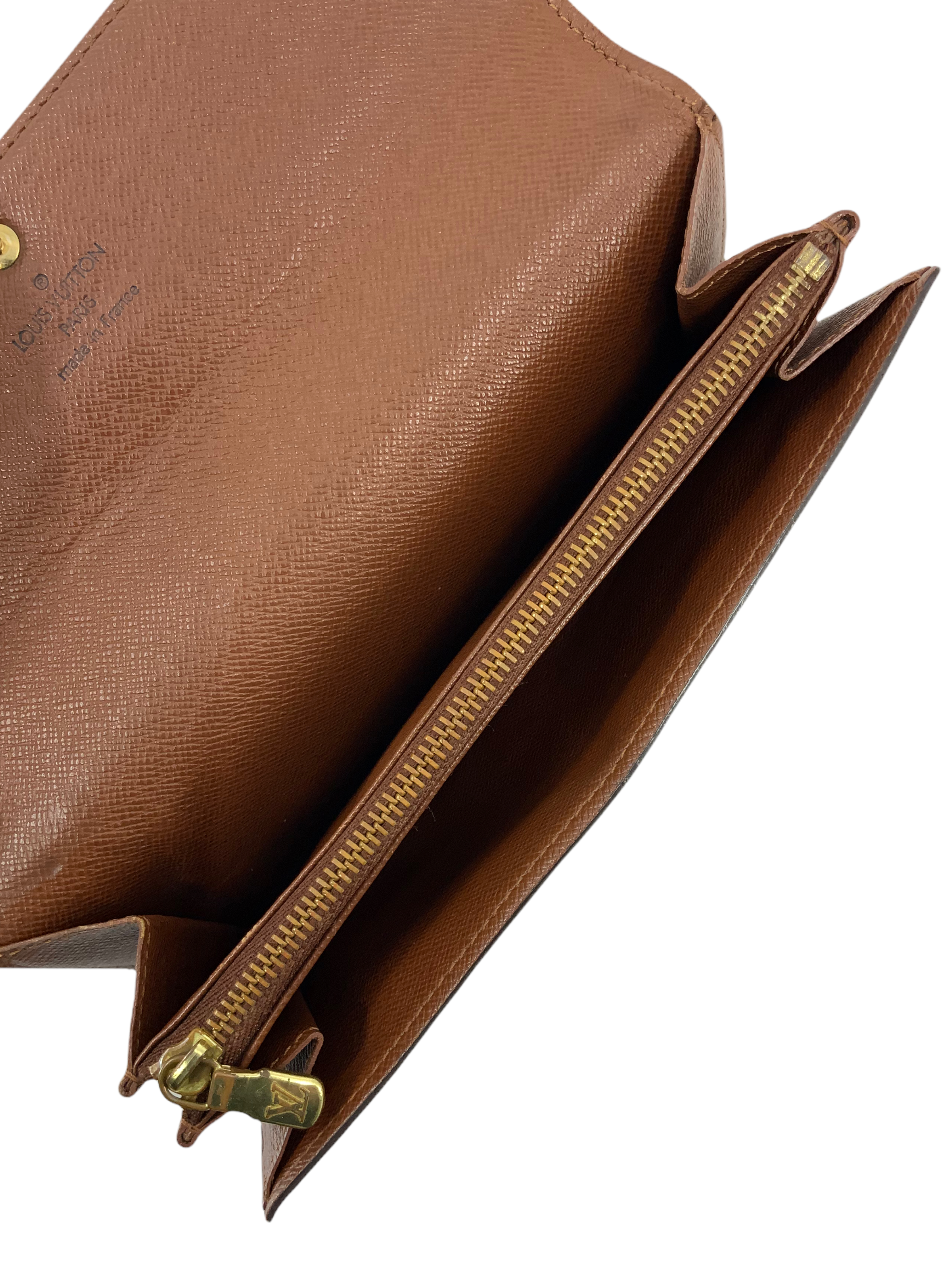 Authentic Louis Vuitton Monogram Canvas Long Flap Wallet for Women - Luxury Bifold Zip Around Purse Organizer - Perfect for Everyday Use, Travel & Gift Giving