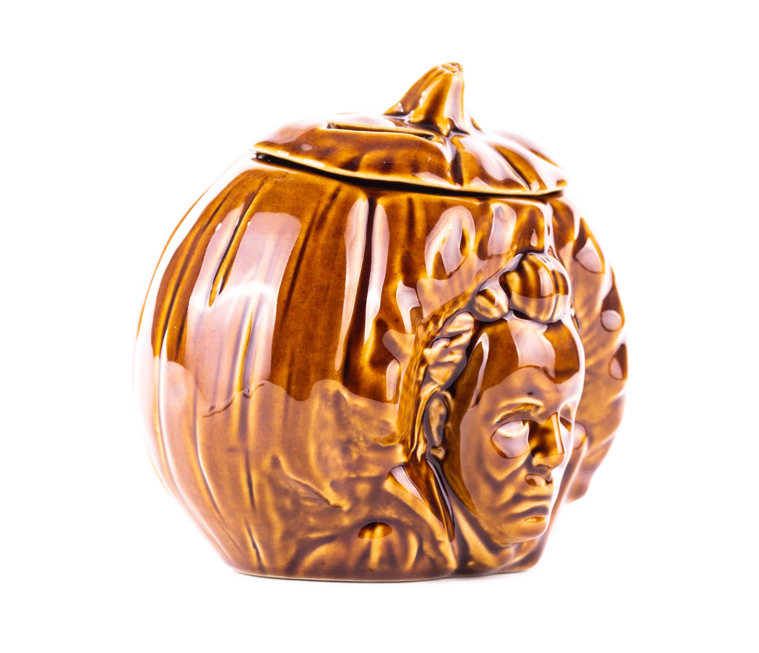 Halloween Tiki Mug - Alamo Brown Variant | Spooky Ceramic Cup for Halloween Party Decor, Themed Drinks & Tropical Cocktails | Perfect for Halloween Decorations, Gift Giving & Tiki Bar Collectors
