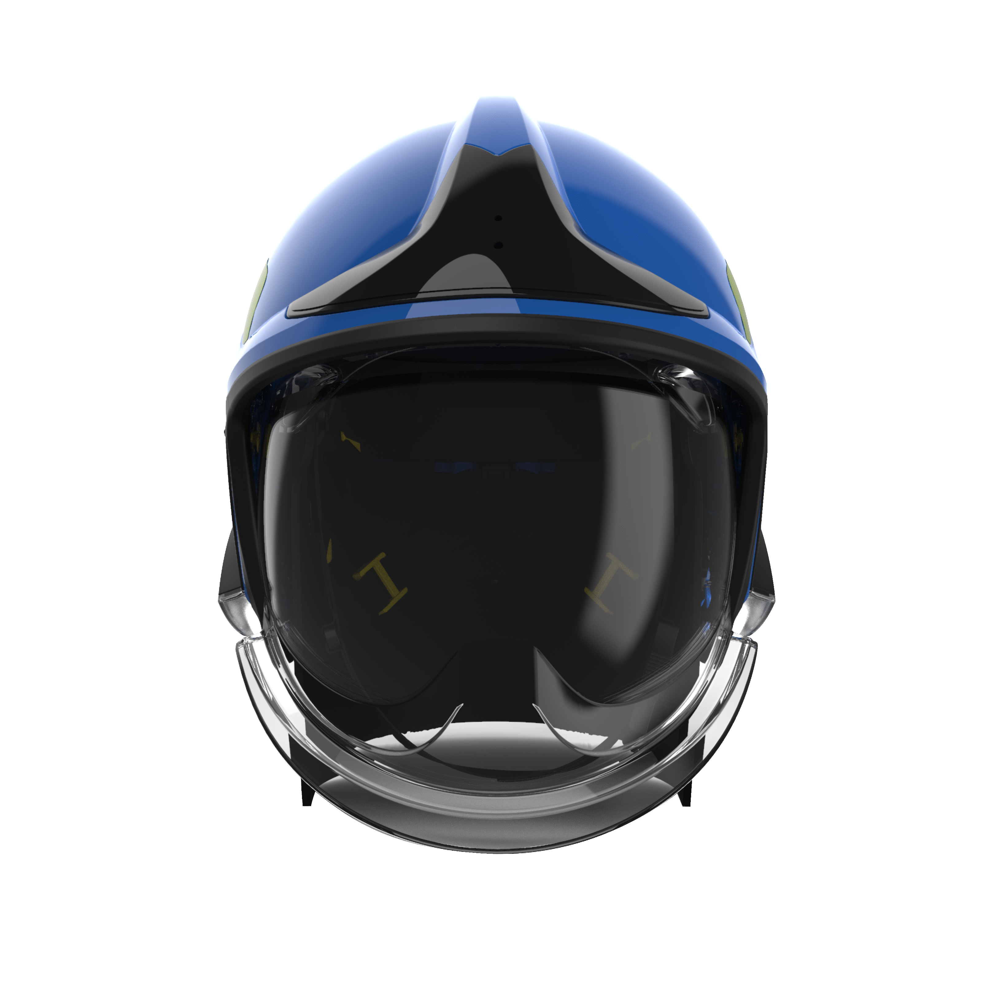 CAIRNS XF1 Modern Firefighter Helmet - Blue Gloss Finish | NFPA Certified Safety Gear for Firefighters & First Responders | Ideal for Emergency Rescue & Firefighting Scenes
