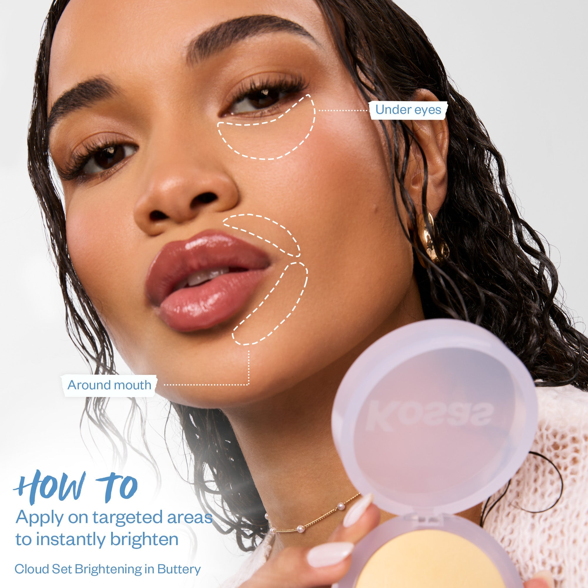 Cloud Set Brightening Powder - Translucent Loose Setting Powder for Flawless Makeup Finish | Oil Control & Shine Reduction | Perfect for Daily Wear & Special Occasions