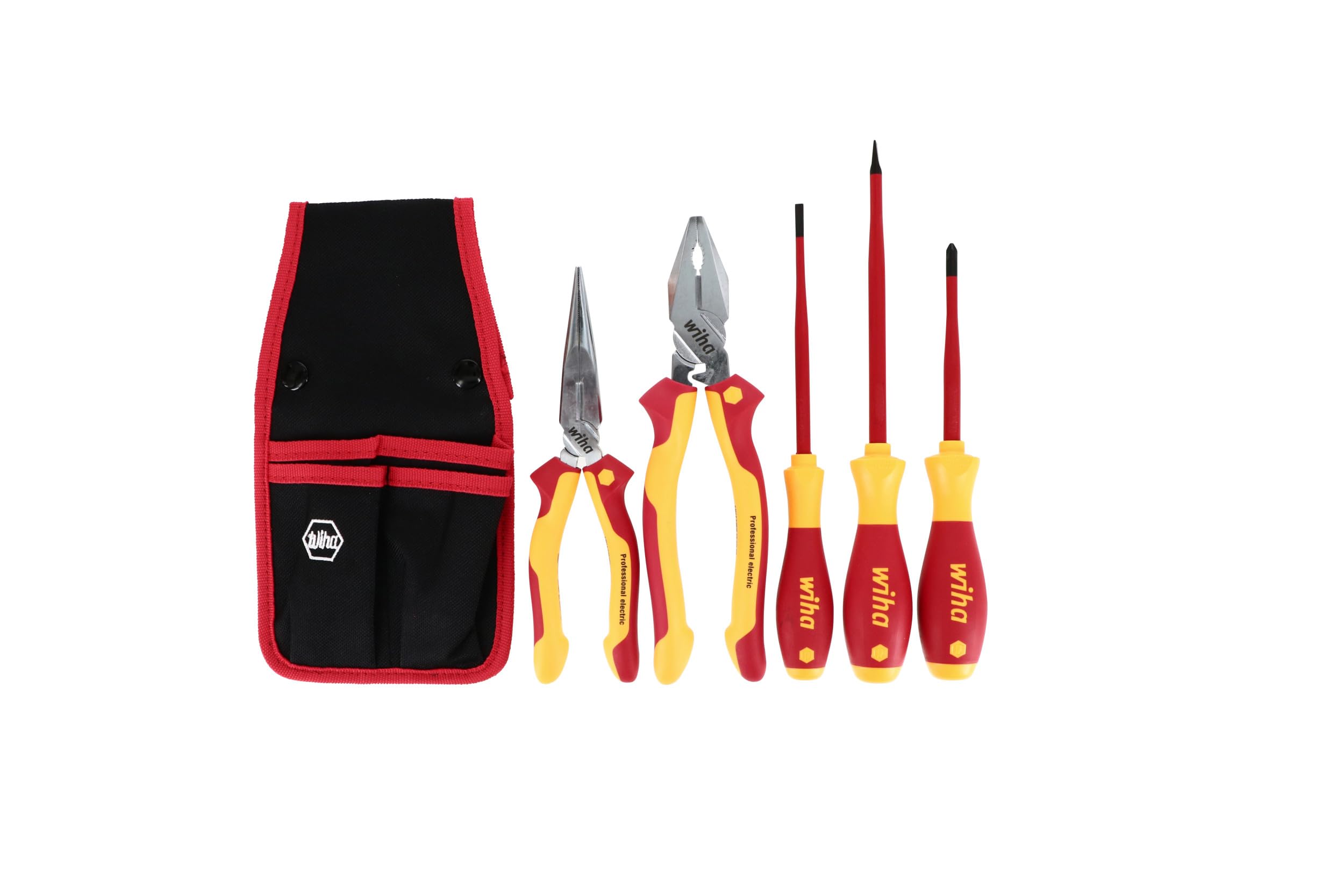 5-Piece Insulated Tool Set for Electricians - Shockproof Screwdrivers & Pliers for Safe Electrical Work & DIY Projects