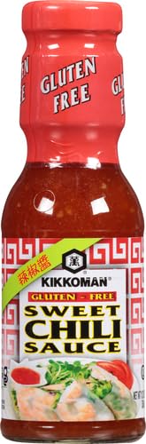 Kikkoman Gluten Free Sweet Chili Sauce - 13 oz Bottle | Premium Asian Stir Fry & Dipping Sauce for Chicken, Wings & Sushi
