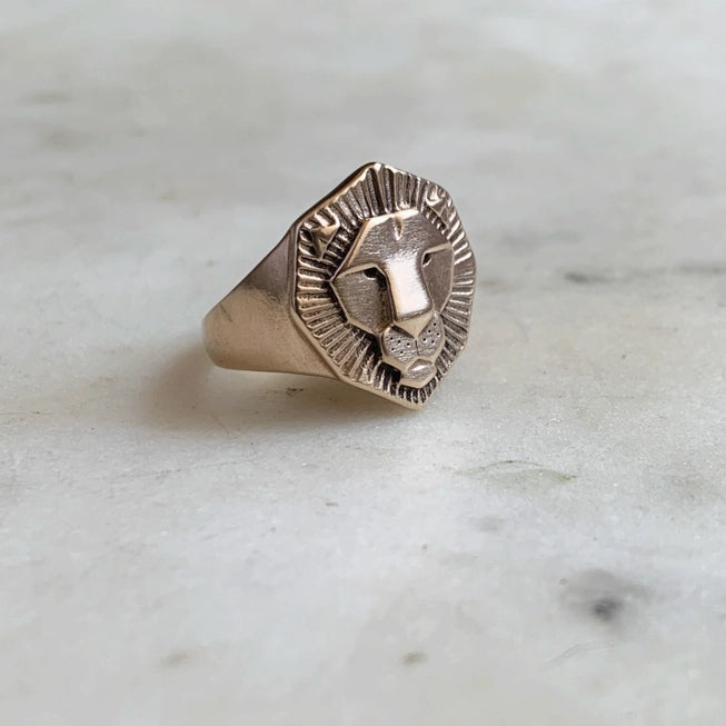 Handcrafted Lion Ring for Women - Unique Animal Jewelry Gift for Her - Perfect for Parties, Date Nights & Special Occasions