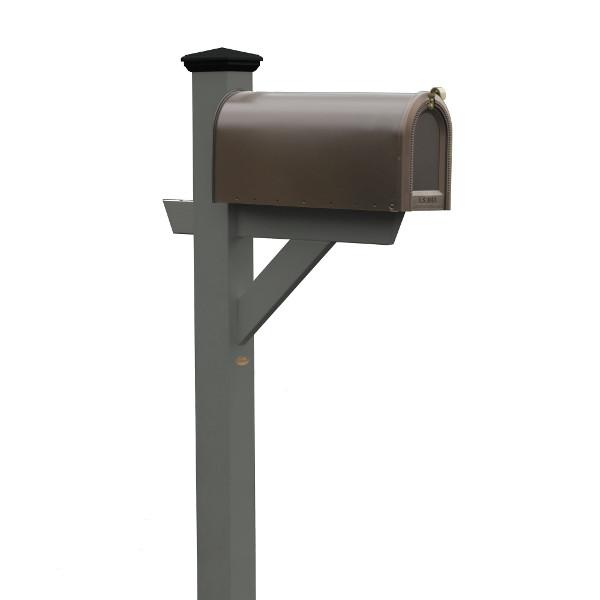 Durable Outdoor Hazleton Mailbox Post - Heavy Duty Steel Mailbox Stand with Anti-Rust Coating for Residential & Commercial Use - Perfect for Driveway, Garden, and Front Yard Installation