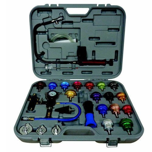ATD Tools 3301 27-Piece Master Cooling System Pressure Test and Refill Kit - Professional Automotive Cooling System Diagnostic & Maintenance Tool for Cars, Trucks & SUVs - Perfect for Mechanics & DIY Enthusiasts