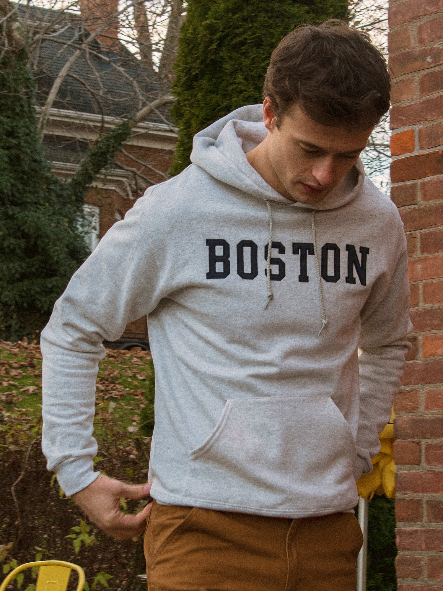 Boston Embroidered Hoodie for Men & Women - Cozy Pullover Sweatshirt with Stylish Design | Perfect for Casual Wear, Gym, and Outdoor Activities