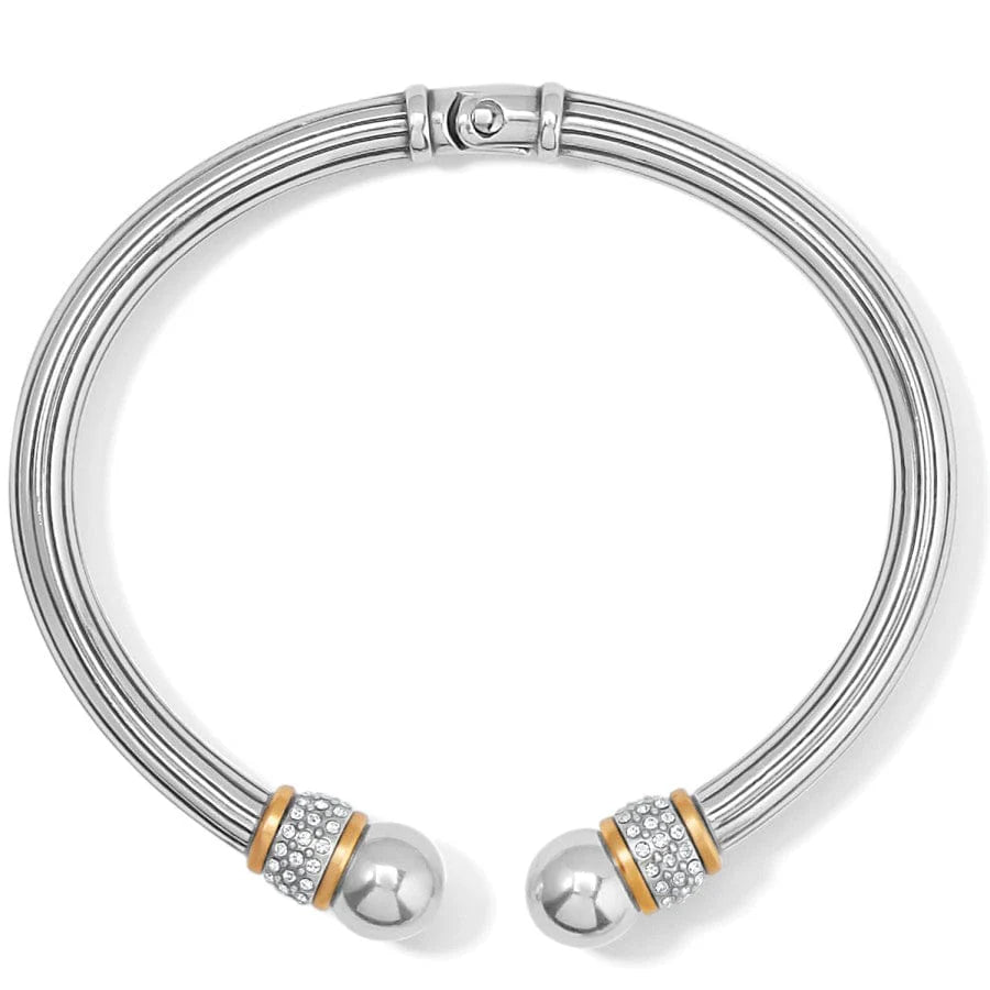 Brighton Meridian Open Hinged Bangle Bracelet - Elegant Adjustable Gold-Tone Cuff for Women | Perfect for Parties, Weddings & Everyday Wear