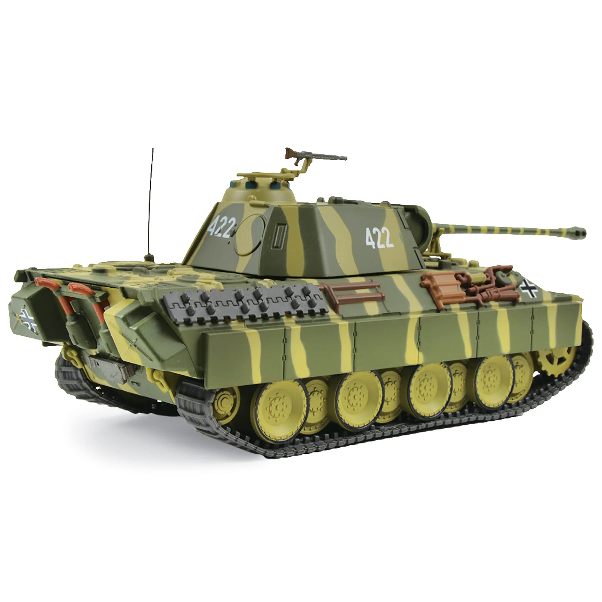 1:18 Scale Die-Cast 1944 German Panther Tank Model - Highly Detailed Collectible Military Vehicle for Display, Gift & Historical Enthusiasts (Perfect for Home Decor, Office Display & WWII Collections)