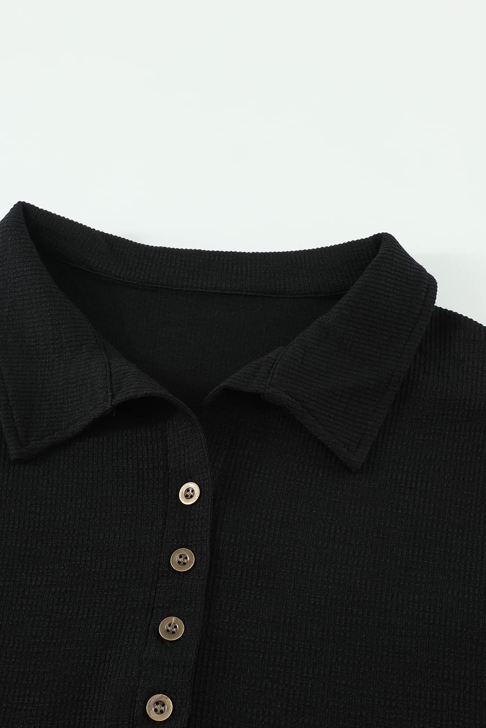 Cute Twist Front Tops for Women - Long Sleeve Waffle Knit Shirts, Casual Blouses & Pullovers | Perfect for Fall Layering, Office Wear & Weekend Outfits