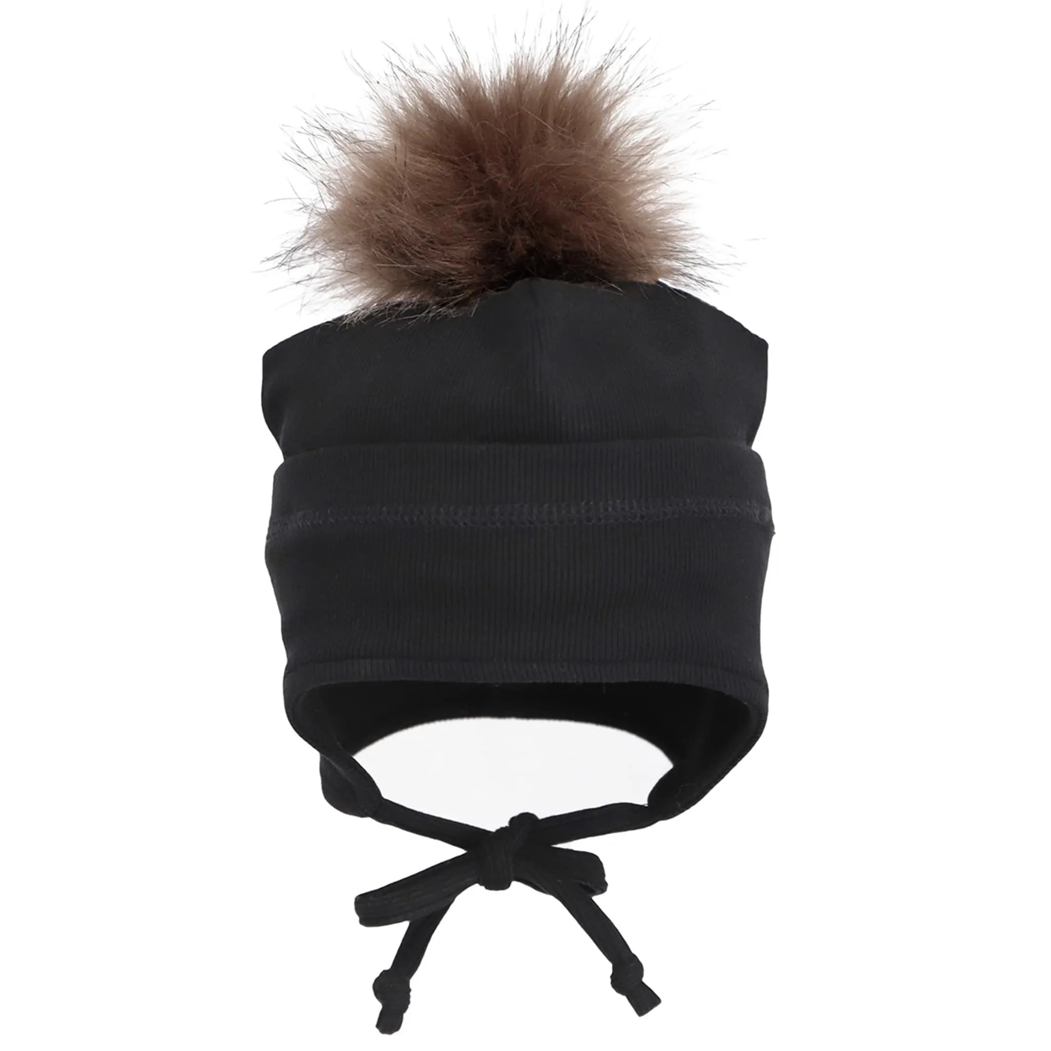CaliKids Baby and Toddler Mid Season Pompom Rib Hat for Boys & Girls 3-18 Months - Soft Warm Beanie for Winter & Fall - Perfect for Outdoor Play, Photo Shoots & Holiday Gifts