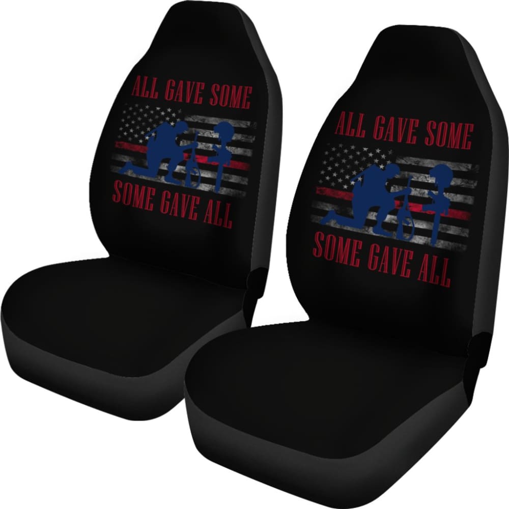 Patriotic Angel Soldier Car Seat Covers - Military Tribute Design for Jeep, Truck & SUV - Durable & Comfortable for Daily Commute & Road Trips