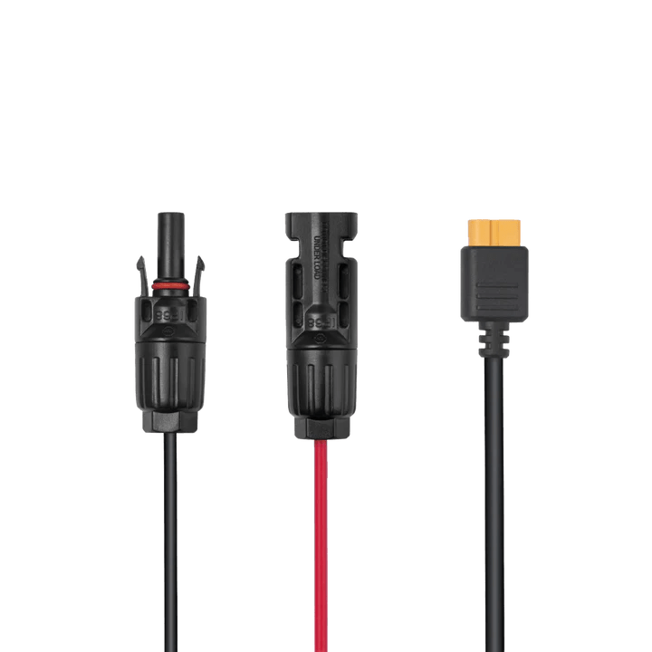 EcoFlow MC4 to XT60 Solar Panel Cable 5M (16.4ft) for Portable Power Stations - Perfect for Off-Grid Camping, RV Trips & Emergency Power Backup