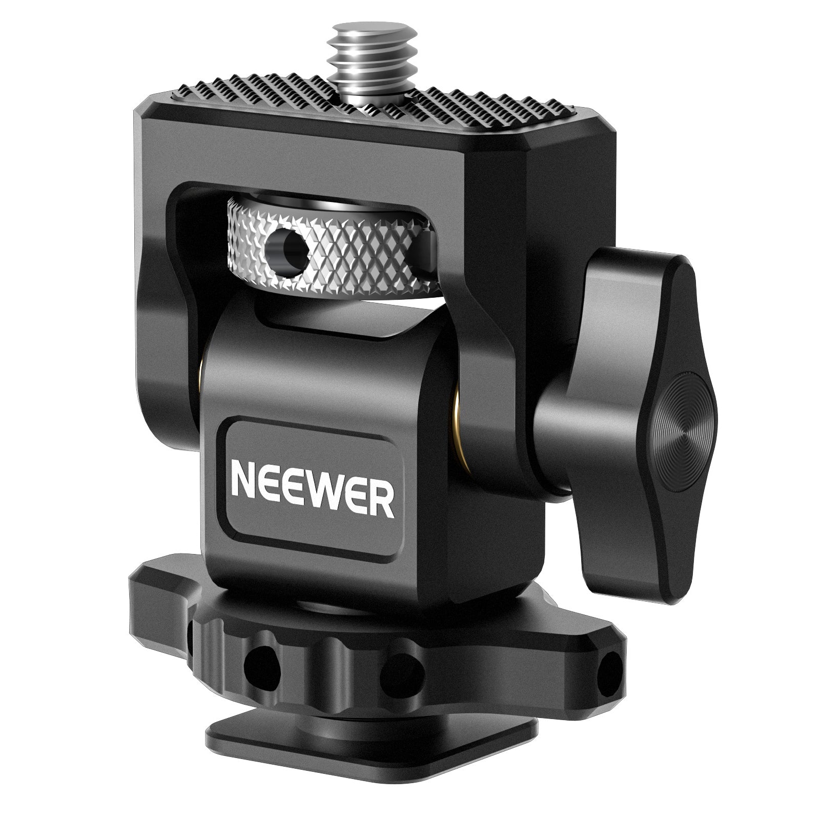 NEEWER MA002 Field Monitor Holder with Cold Shoe Mount - Professional Camera Accessory for DSLR, Mirrorless & Video Shooting - Perfect for Vlogging, Filmmaking & Photography