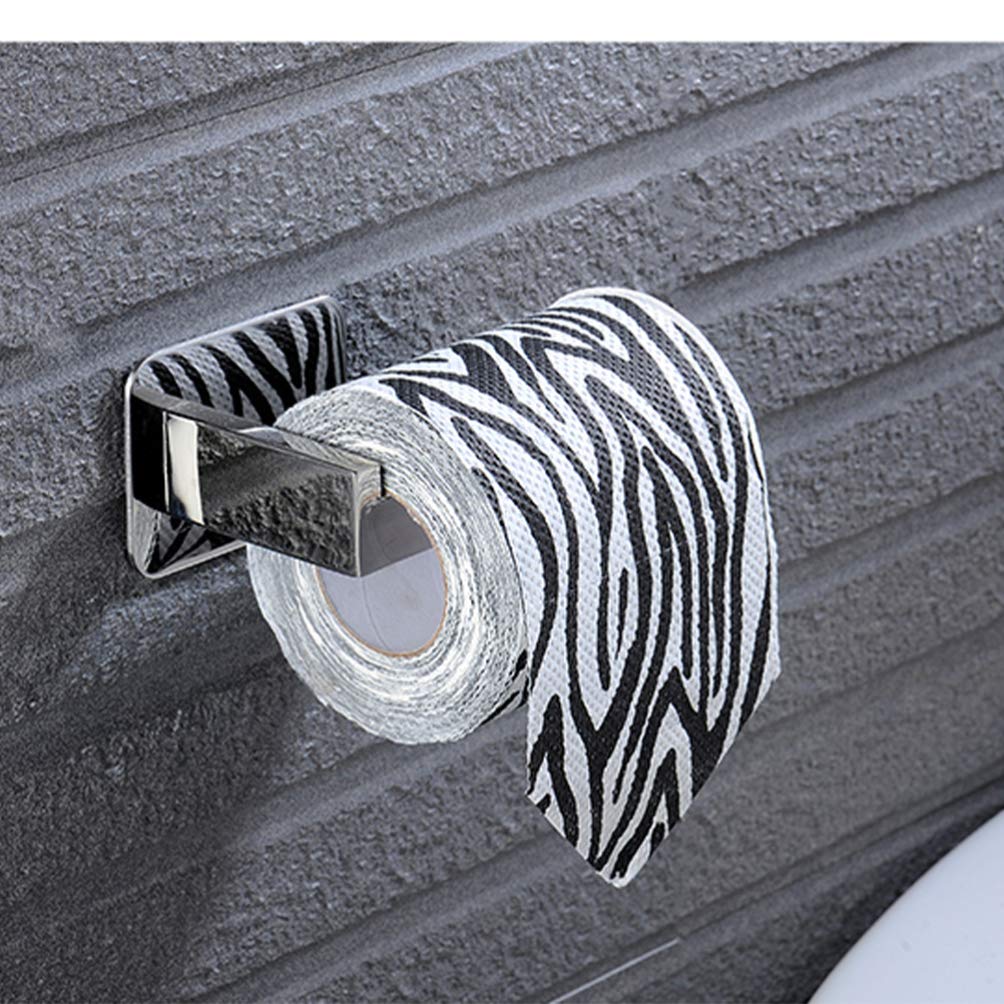 Cabilock Self-Adhesive Wall Mount Paper Towel Holder - No Drilling Required, Stainless Steel Toilet & Kitchen Roll Holder, Black (Perfect for Bathroom, Kitchen, Office & RV)