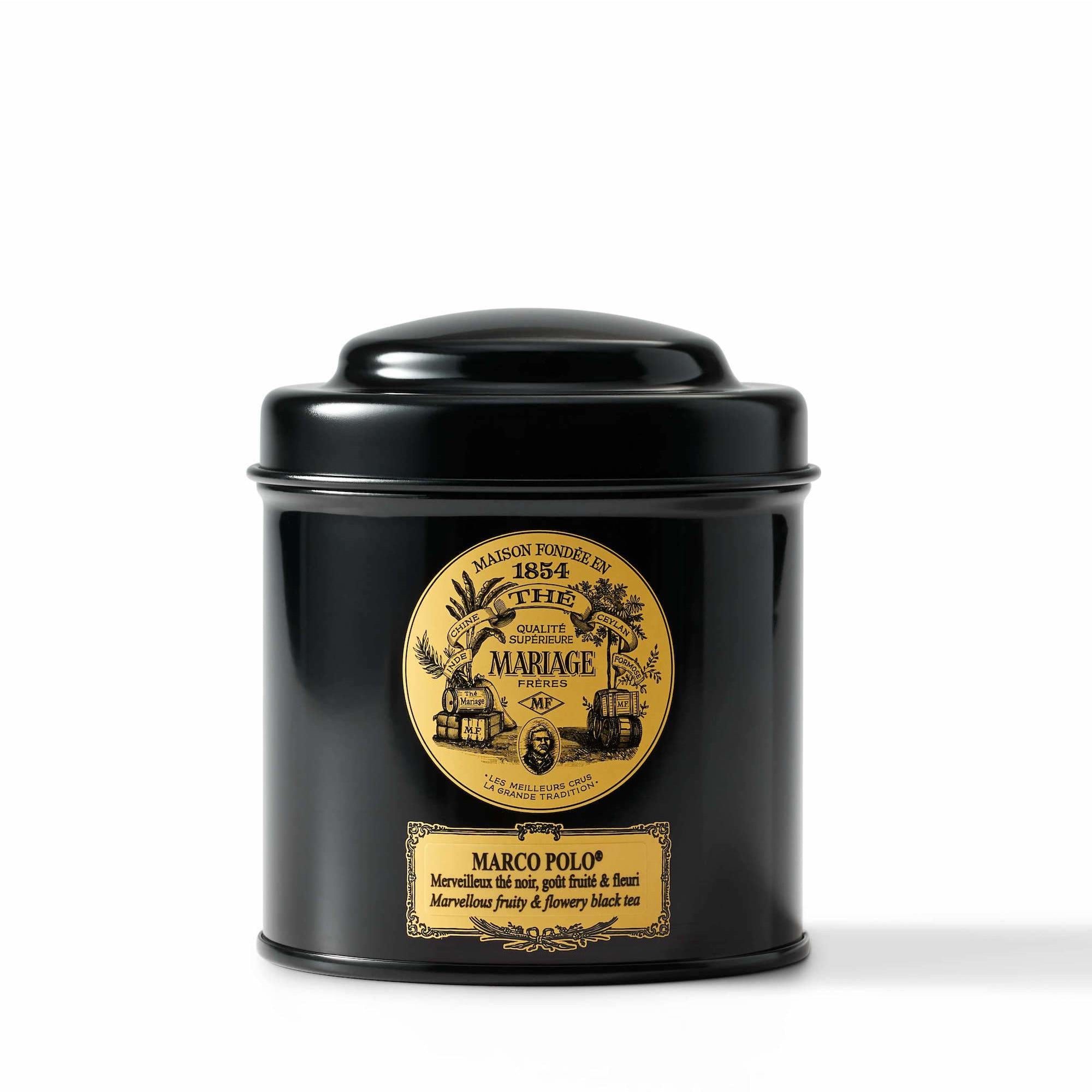Premium Marco Polo Tea Tin - Luxury Loose Leaf Tea Storage Container for Tea Lovers | Perfect for Home, Office & Gift Giving