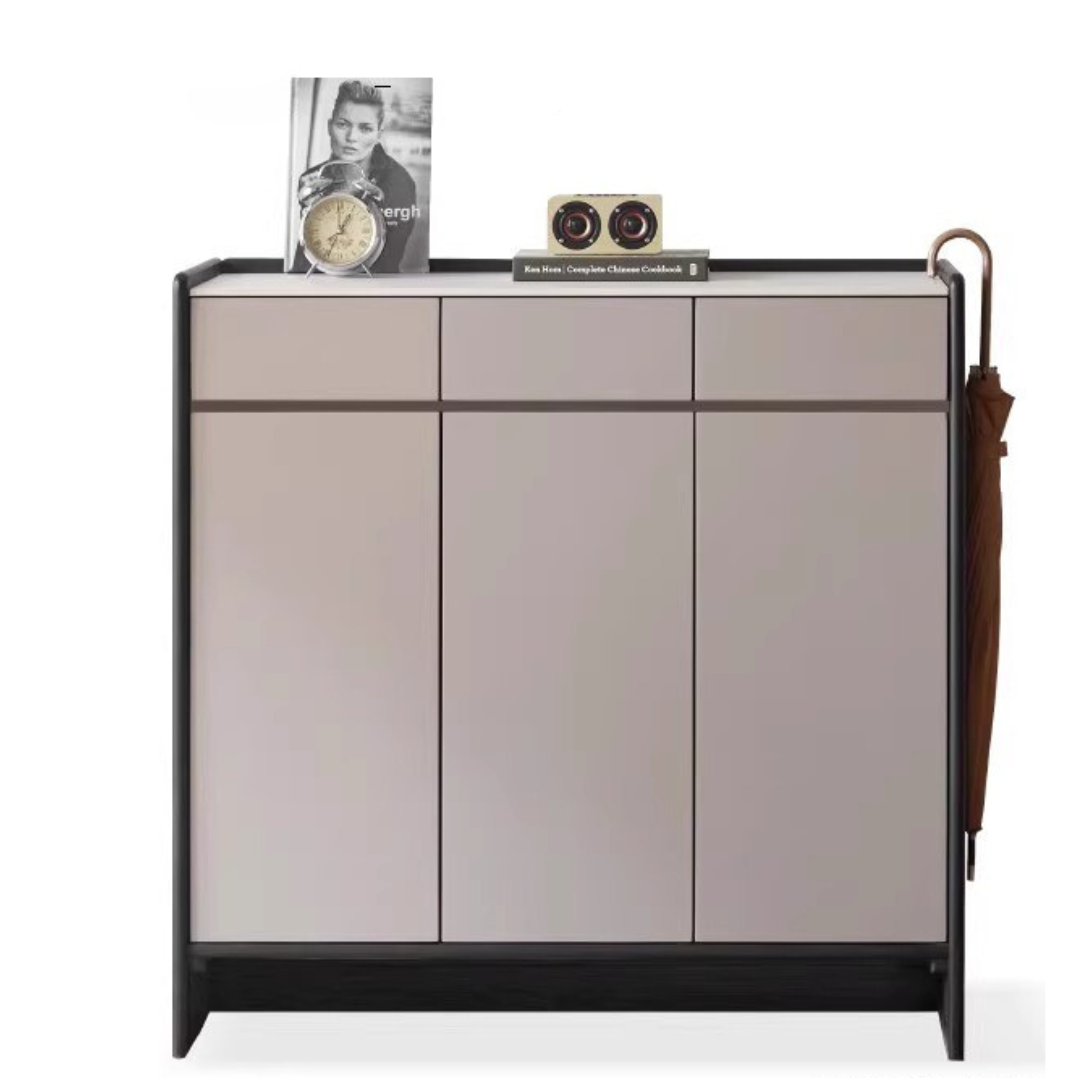 39.4x13.8x39.2 inch/ 100x35x99.5сm/ grey color/ slate three-door shoe cabinet