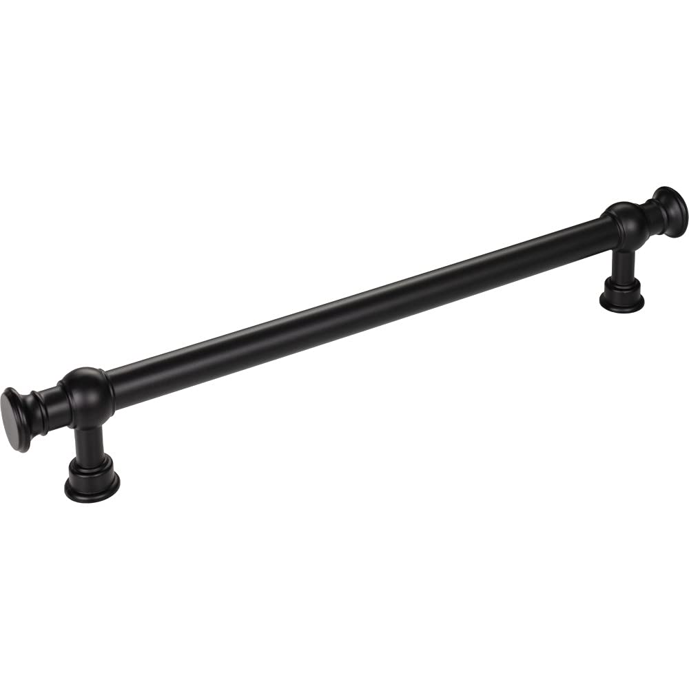 Top Knobs Ormonde 12-Inch Appliance Pull in Flat Black - Cabinet & Drawer Handle for Modern Kitchens & Bathrooms