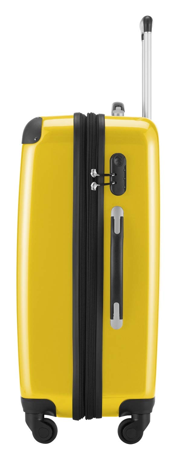 Premium Yellow 75cm Hand Luggage Carry-on Suitcase - Lightweight Durable Cabin Bag for Business Travel & Weekend Getaways