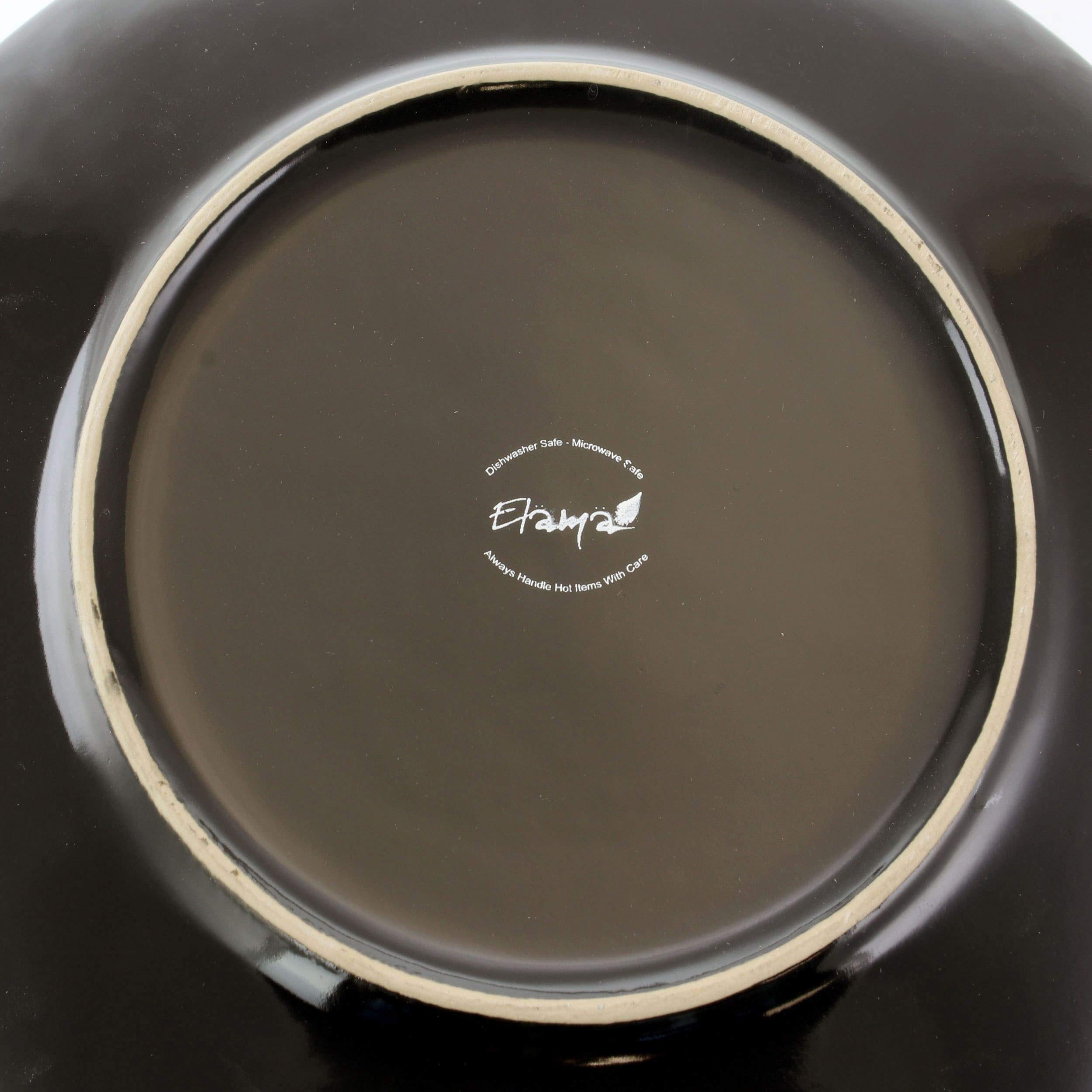 Midnight Blossom 16-Piece Stoneware Dinnerware Set - Blue Floral Design, Microwave & Dishwasher Safe, Round Plates & Bowls for Casual Dining, Family Gatherings & Everyday Use