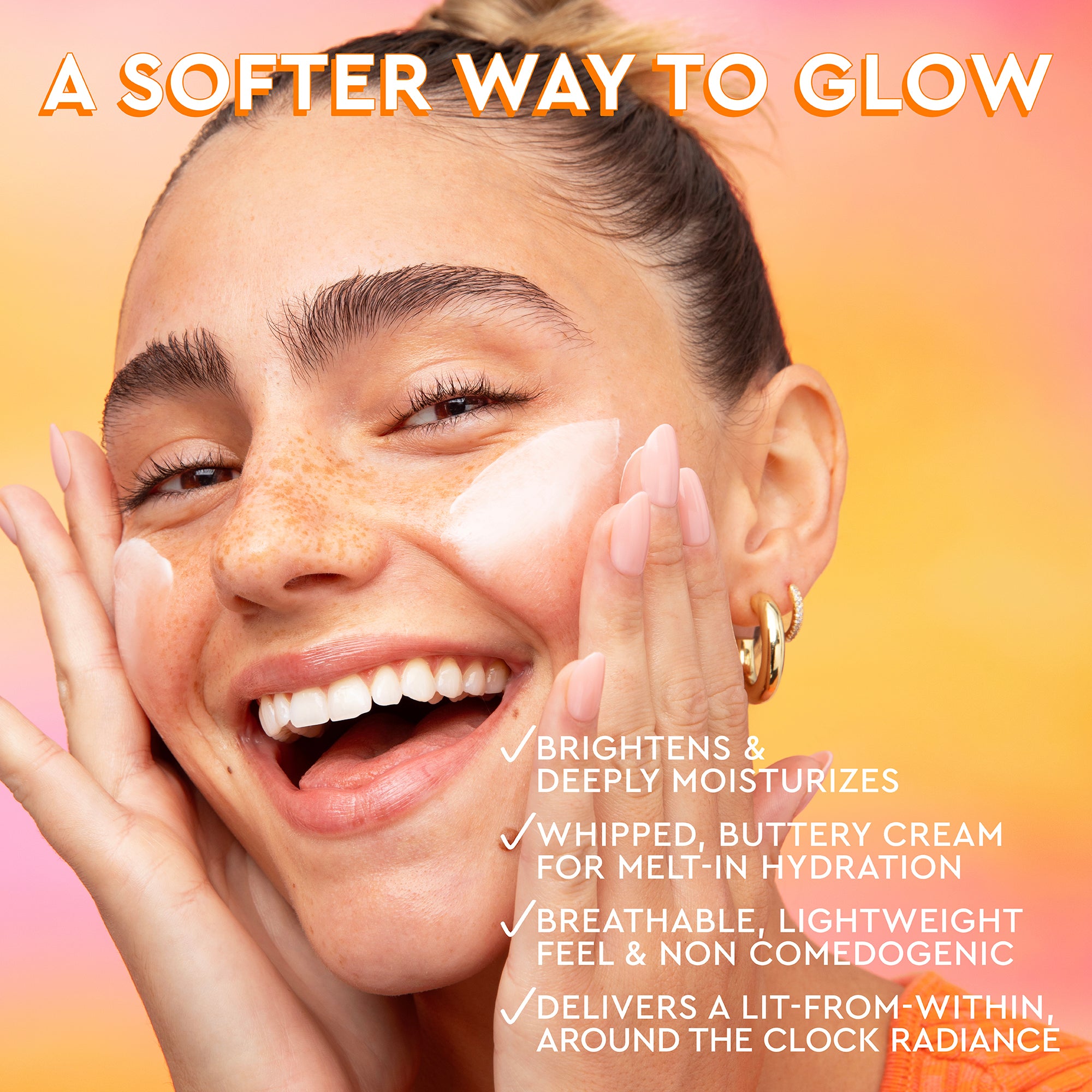 Cloudberry Bright Refillable Moisture Cream - Hydrating Face Moisturizer for Dry Skin | Vegan & Cruelty-Free Skincare | Perfect for Daily Use & Night Routine