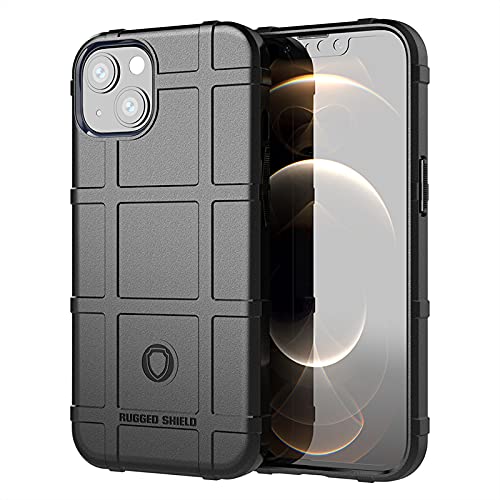 EGO TACTICAL Rugged Shield iPhone 13 Mini Case - Durable TPU Protective Cover, Shockproof & Scratch Resistant, Slim Fit Black Phone Case - Perfect for Outdoor Activities, Work & Daily Use