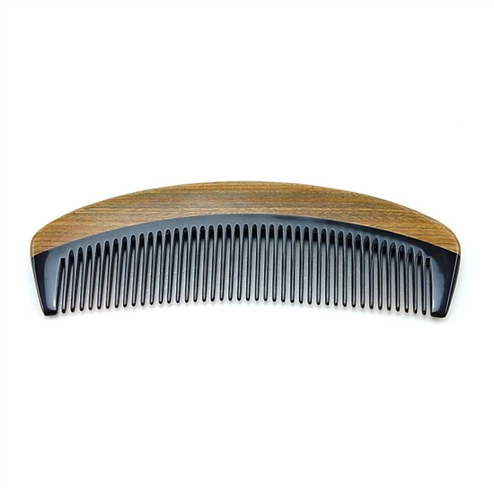 BAWHO Horn Wood & Dense Tooth Straight Hair Massage Comb - Anti-Static Smooth Comb for Hair Care & Detangling - Perfect for Daily Styling, Salon Use & Travel (1Pcs)