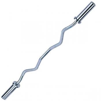 Body Solid Olympic Curl Bar - 7ft Weightlifting Barbell for Strength Training & Home Gym Workouts - Perfect for Bicep Curls, Triceps Extensions & Full-Body Exercises