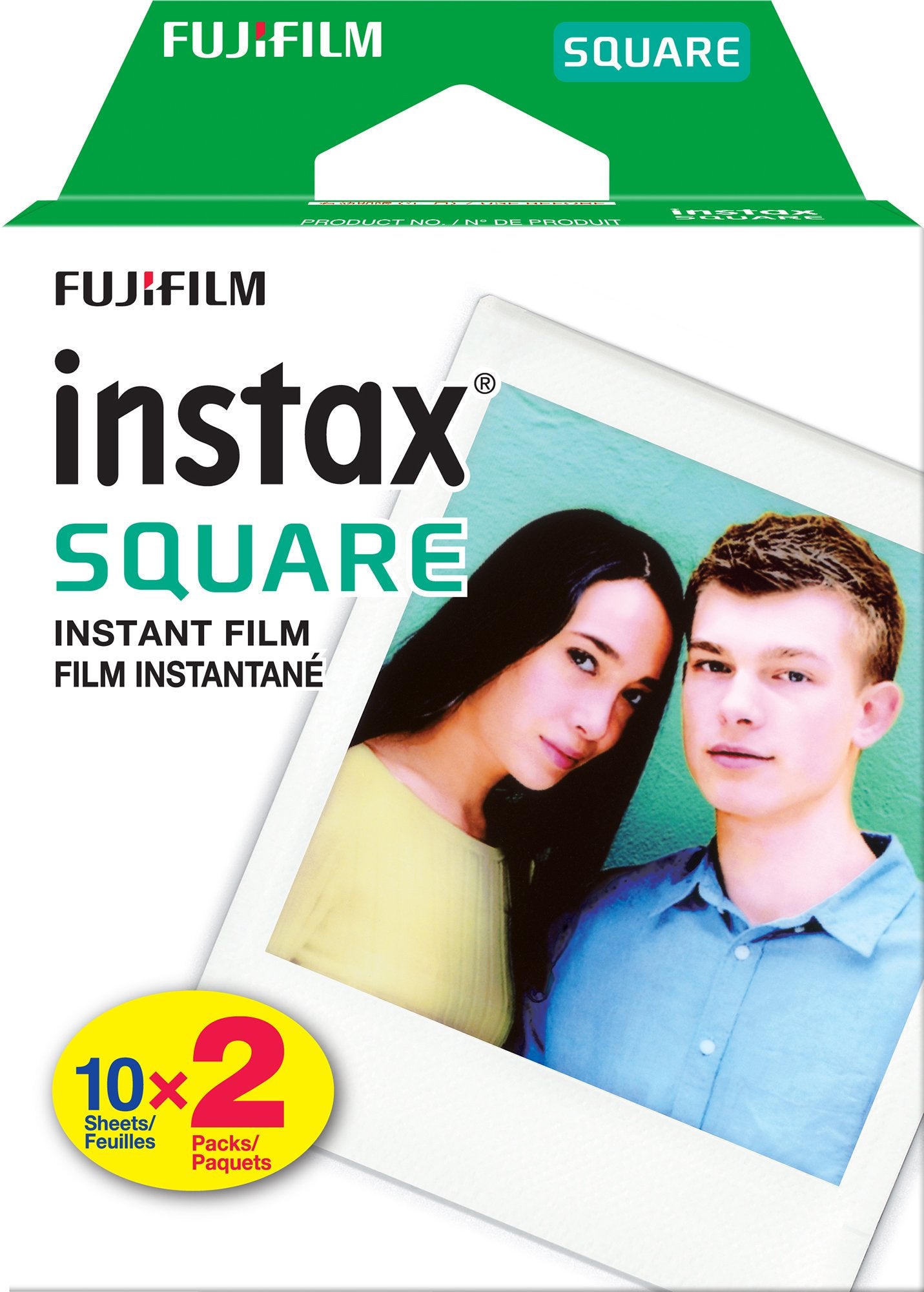 Fujifilm Instax Square Twin Pack Instant Film (2 Pack) - Perfect for Parties, Travel & Memory Keeping