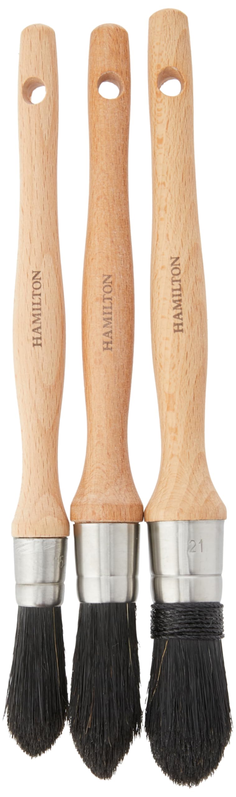 Hamilton Prestige Pure Bristle Sash Paint Brush - 3 Pack | Professional Quality Paint Brushes for Interior, Exterior & Trim Work | Perfect for DIY Home Projects & Professional Painting