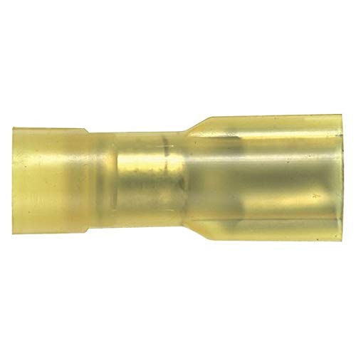 Yellow Female Disconnect Terminals 12-10AWG (Pack of 50) - Ideal for Automotive Wiring, Electrical Repairs, and DIY Projects