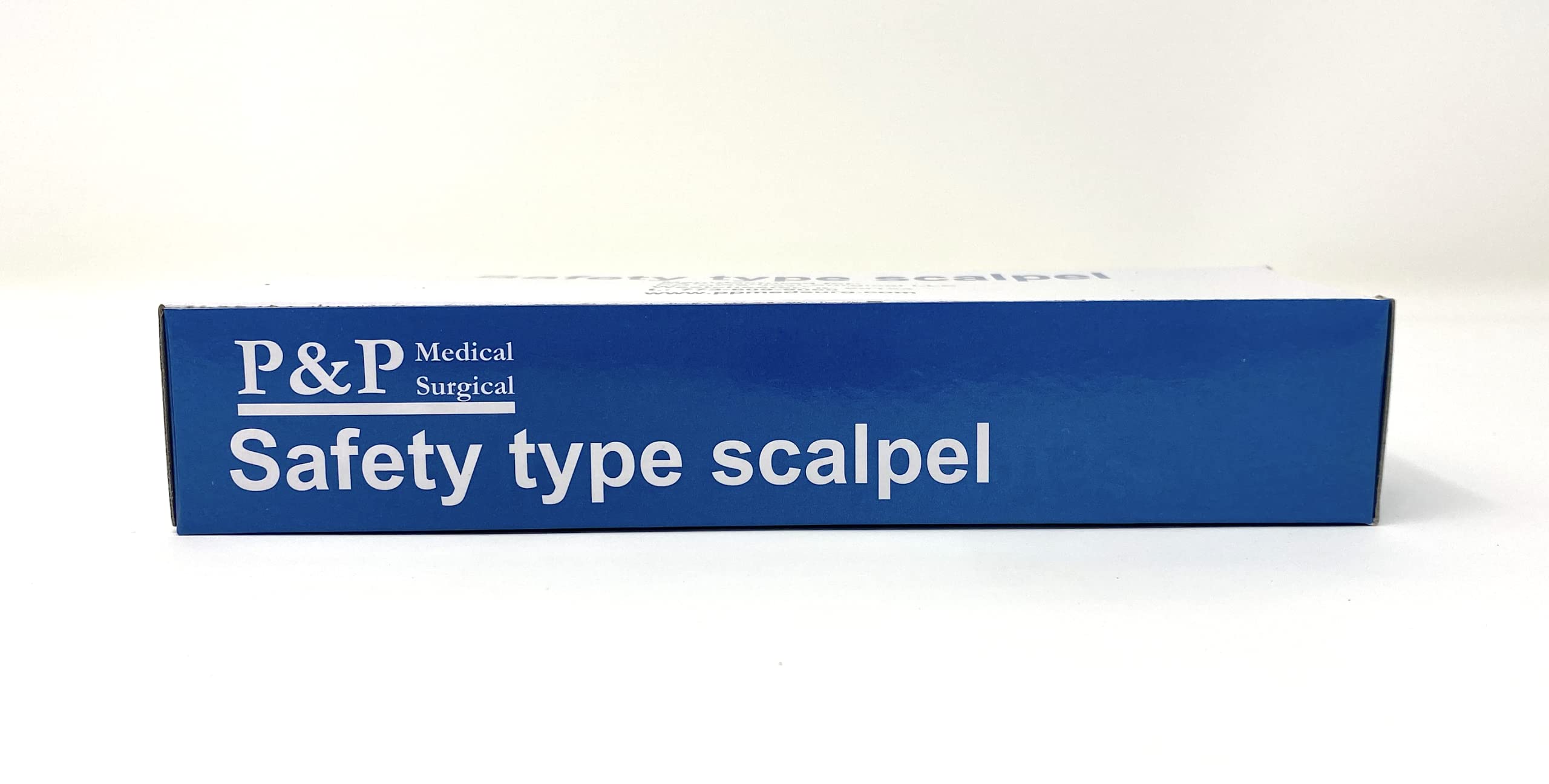 Sterile Disposable Safety Scalpels - Size 15 Stainless Steel Surgical Blades with Plastic Handle & Metric Line, Individually Foil Wrapped (500 Count Case) - Ideal for Medical Procedures, First Aid Kits & Veterinary Use