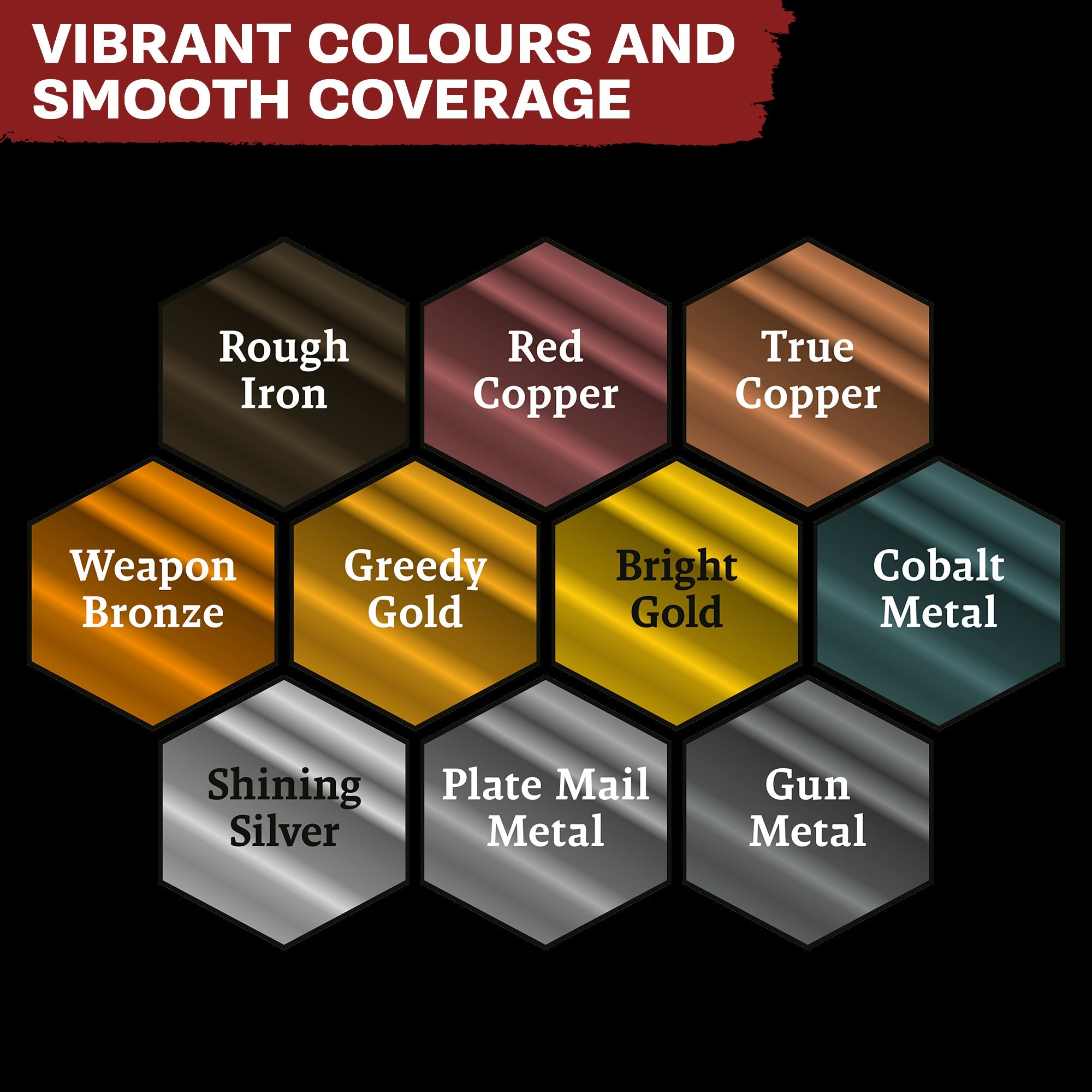 Warpaints Fanatic: Premium Metallic Paint Set for Miniatures & Models - Perfect for Warhammer, D&D, and Cosplay