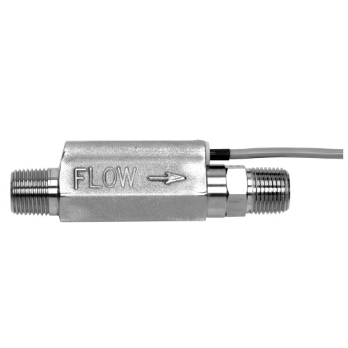 Gems Sensors FS-480 Series 316 Stainless Steel Flow Switch - Low Pressure Drop, Inline Piston Type, 3 GPM Flow Rate, 1/2
