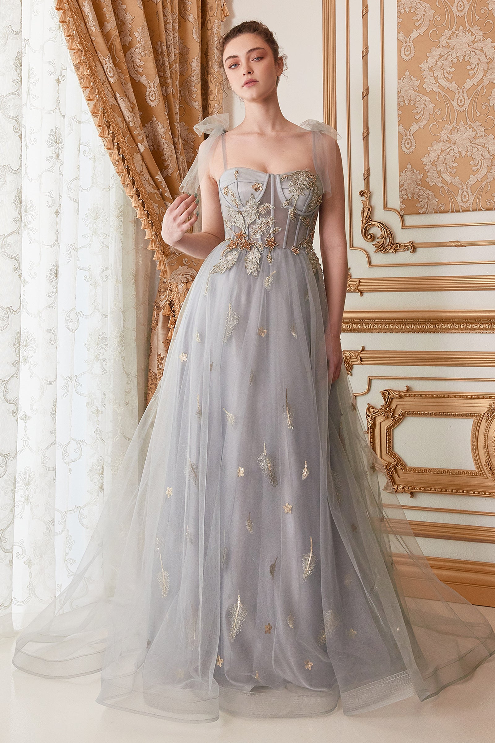 Andrea & Leo Star of My Eye Corset Tulle A-Line Wedding Dress - Elegant Bridal Gown for Church Ceremony, Garden Wedding & Reception