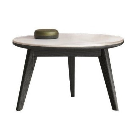 Solid Oak & Black Walnut Coffee Table with Slate Top - Rustic Modern Living Room Furniture for Home Decor