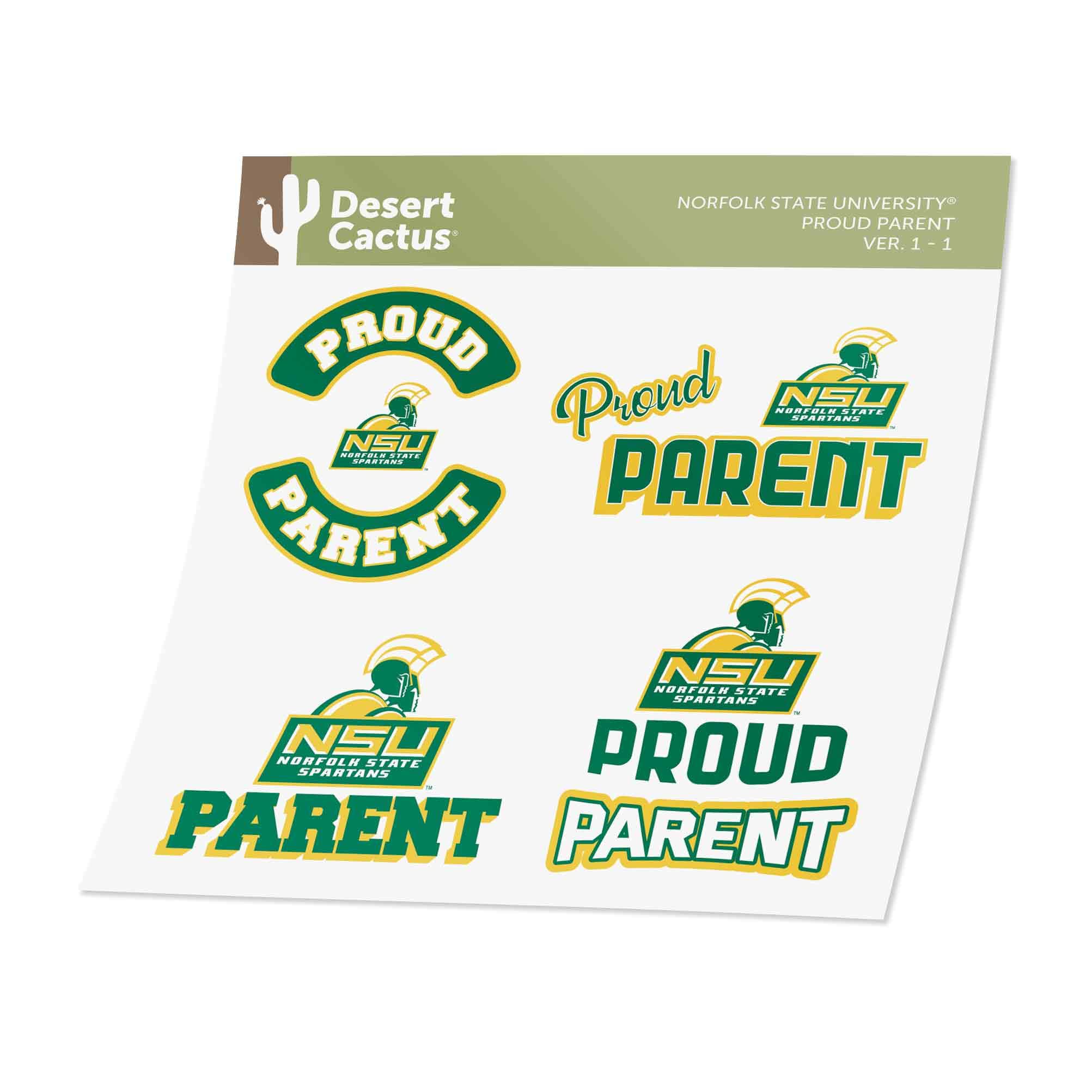 Norfolk State University Desert Cactus Vinyl Decal Sticker - Waterproof Laptop, Car, Water Bottle, Scrapbook Decoration - Perfect for College Pride, Dorm Decor & School Spirit Accessories