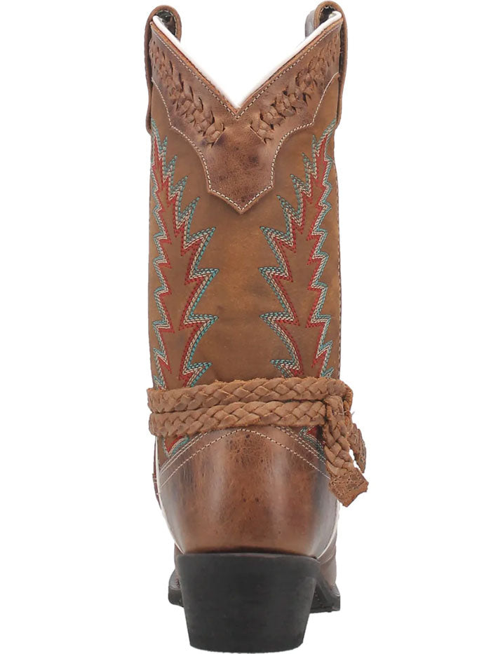 Laredo 51176 Women's Western Leather Boots - Tan Cowboy Boots for Country Style & Outdoor Wear