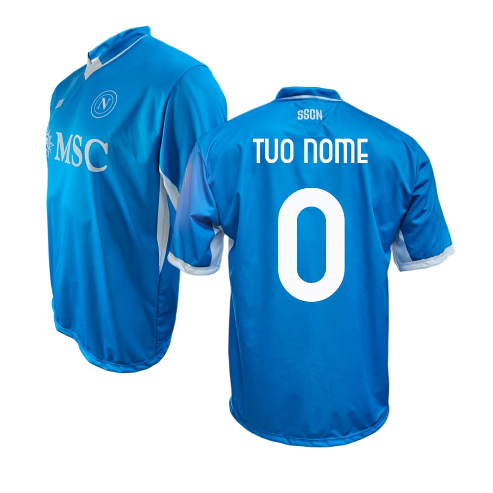 Customizable SSC Napoli Home Jersey Replica - Unisex Adult Soccer Jersey for Fans & Players - Perfect for Matches, Gifts & Collectibles