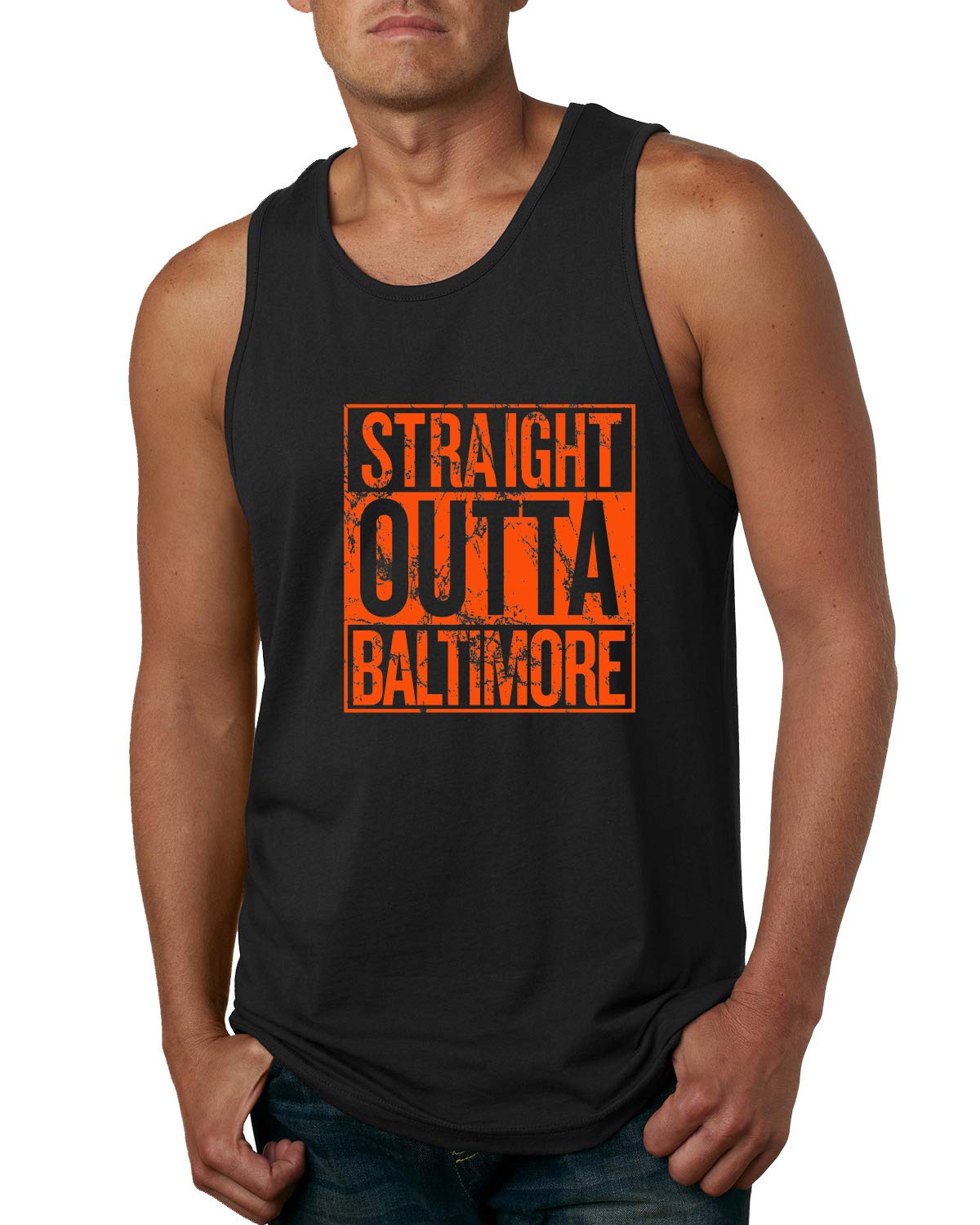 Straight Outta Arizona ARI Fan Graphic Tank Top for Men - Fantasy Baseball Sports Apparel for Game Day, Summer Outfits & Fan Gear