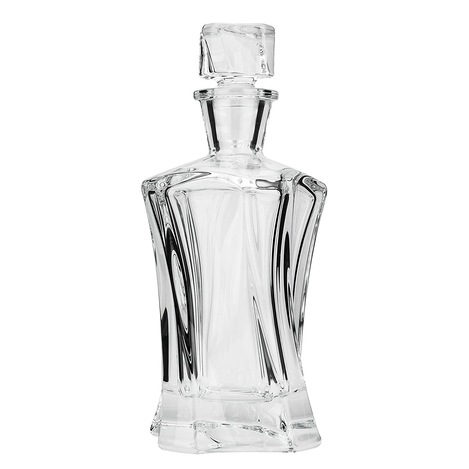 Handmade Modern Crystal Decorative Bottle - Cooper Collection | Elegant Home Decor for Living Room, Dining Table & Wedding Centerpieces