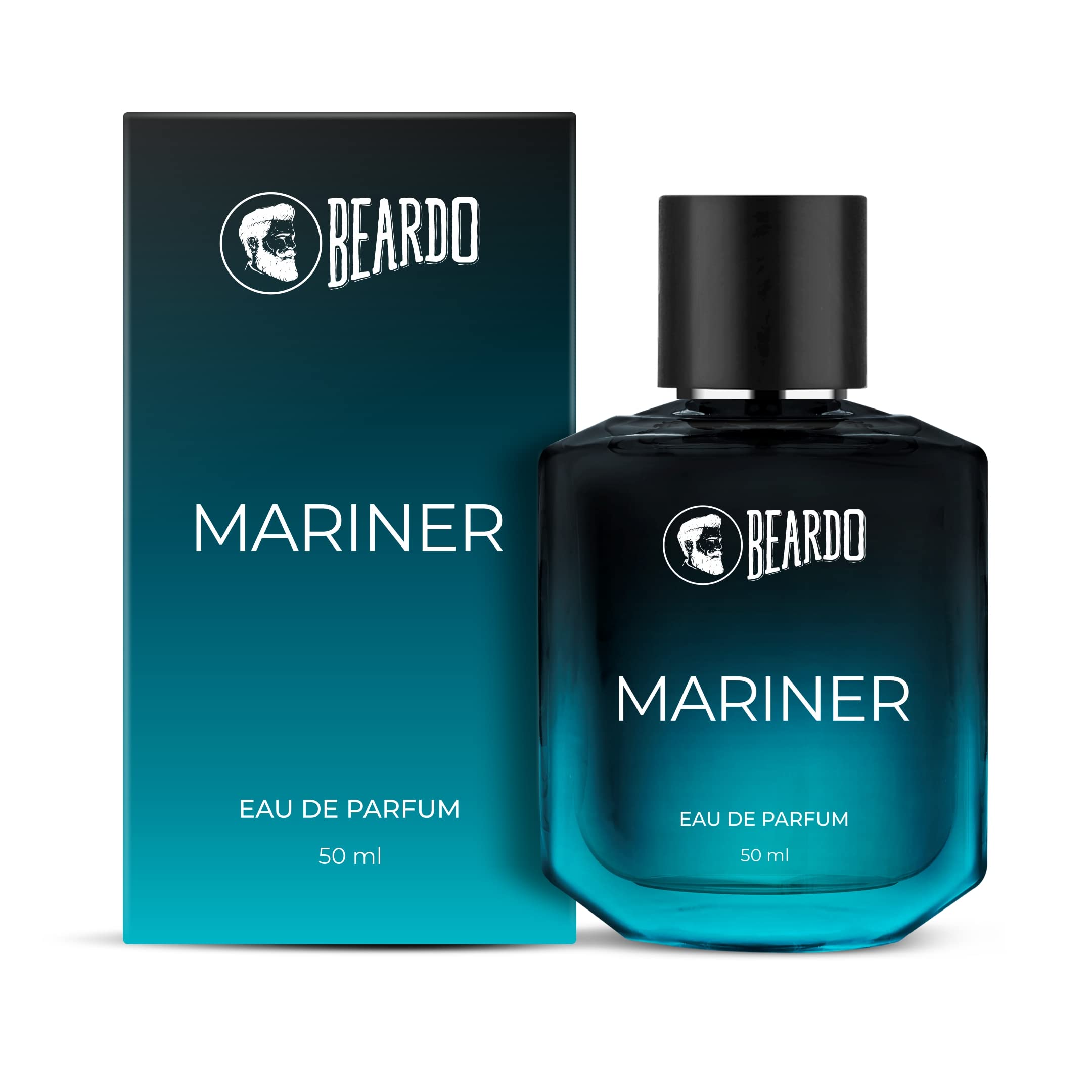 Beardo Mariner Eau De Parfum for Men - 50ml Long Lasting Fresh Aquatic Cologne | Premium Daytime Fragrance & Body Spray | Valentine's Day Gift for Husband, Boyfriend & Men | Perfect for Office, Date Night & Special Occasions
