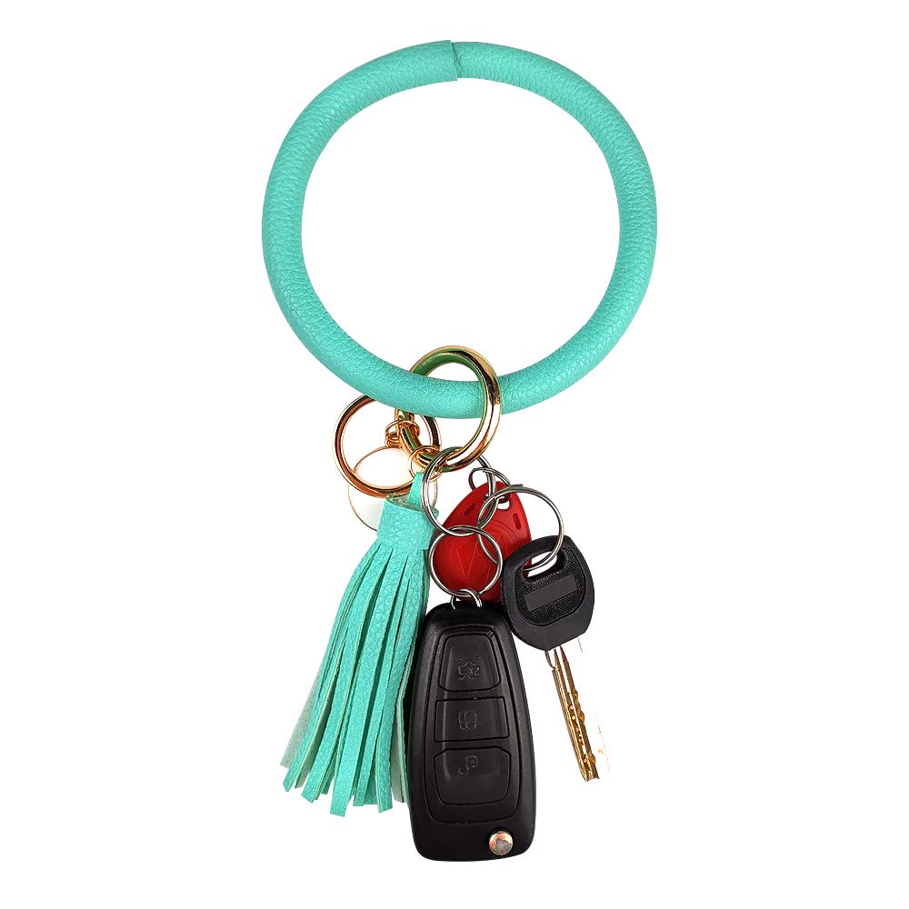 3pcs Stylish Wristlet Keychain Bracelet Set - Fashionable Round Keyring with Tassel for Women & Girls | Never Lose Your Keys Again | Perfect for Daily Use, Travel, and Gift Giving