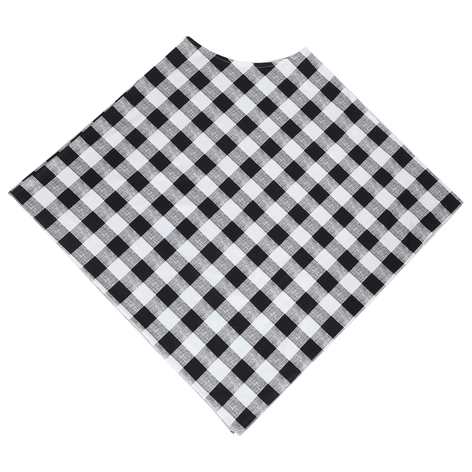Breathable Nursing Scarf - Lightweight Baby Car Seat Cover & Stroller Cover - Black and White Grid Maternity Scarf for Breastfeeding, Infant Protection & Fashion - Perfect for Nursing Moms On-The-Go