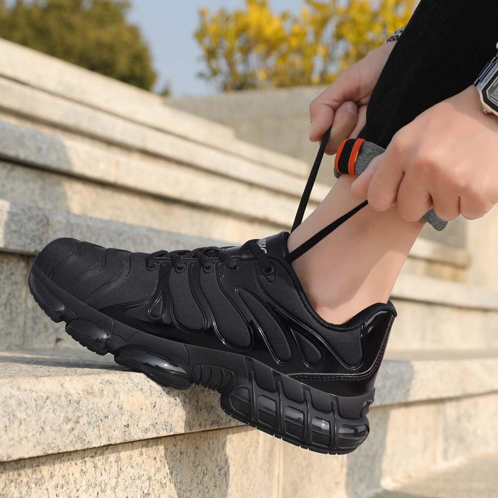 **Men's & Women's Lightweight Steel Toe Safety Shoes - Composite Toe Work Sneakers for Walking & Comfort - Durable Zapatos de Trabajo para Hombre - Perfect for Construction, Warehouse & Outdoor Jobs**