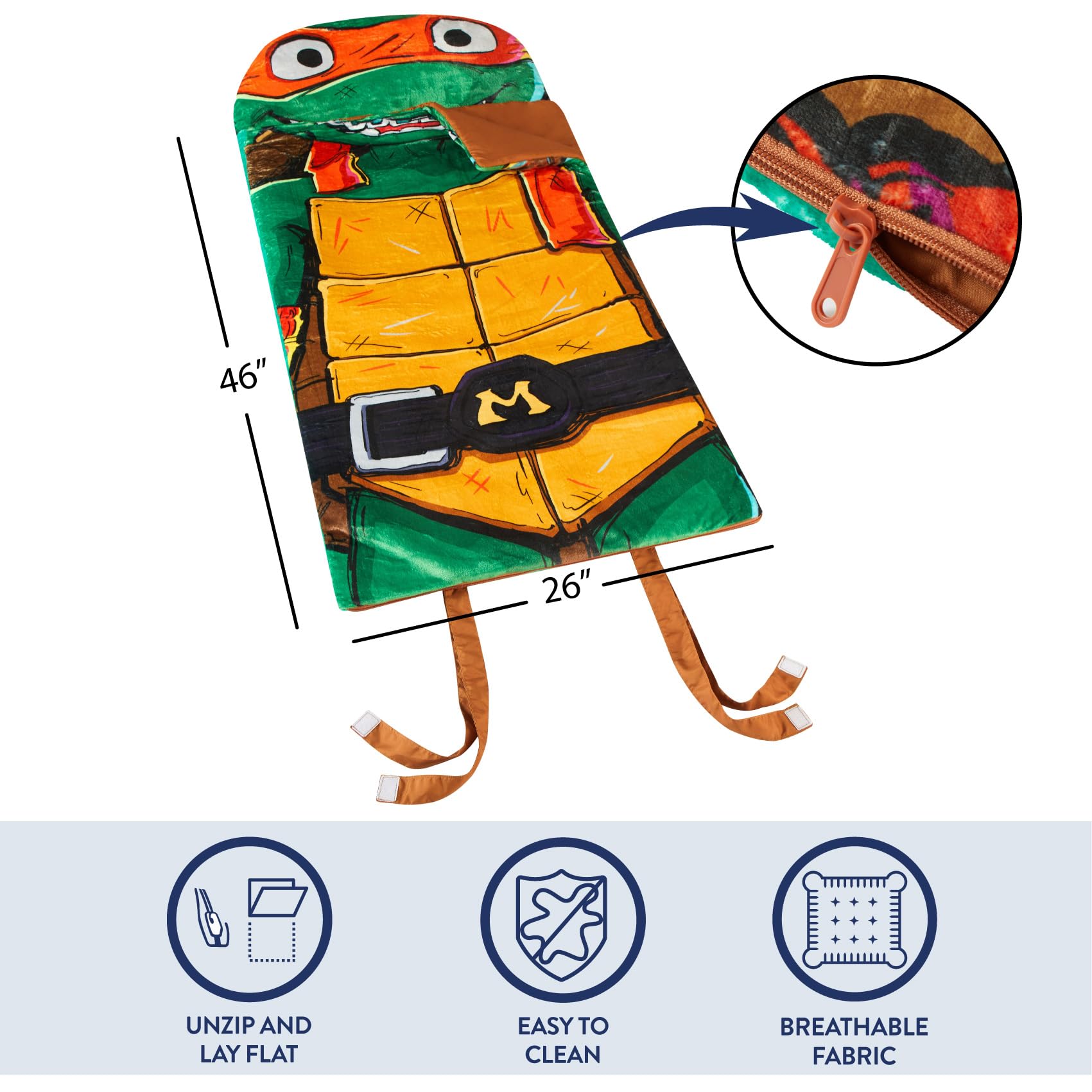 Idea Nuova Hooded Slumber Bag - Cozy Fleece Sleeping Bag for Kids & Adults - Perfect for Sleepovers, Camping & Indoor Lounging
